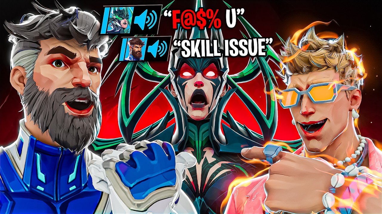 RAGEBAITING A Toxic Hela One-Trick With Mr. Fantastic & MikesAboveU In Marvel Rivals