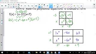 Información Rewriting polynomials in standard form Noticias