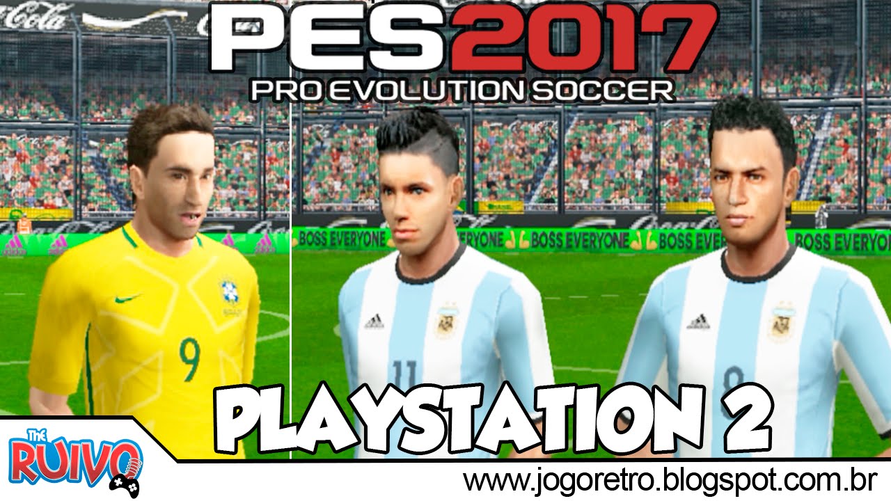 Pro Evolution Soccer 2017 (PES 2017 TOP Team com Brasileirão) no Playstation  2 