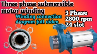 3 Phase Submersible Motor Windingsubmersible Motor Windingthree Phase Motor Winding And Connection