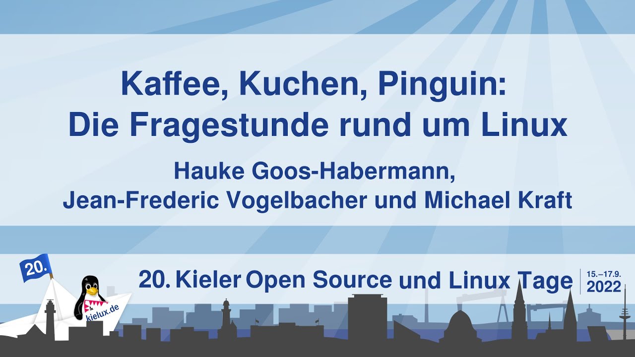 Kaffee, Kuchen, Pinguin: Die Fragestunde rund um Linux – Linux Presentation Day 2022.2
