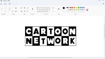 🔴How to draw a Cartoon Network logo using MS Paint | Drawing#artandcraftworld2008
