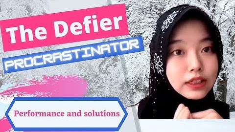 Introduction to Procrastination - The defier