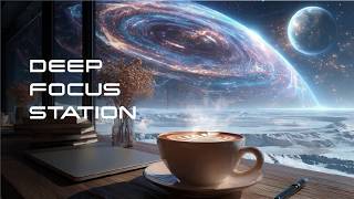 Jazz Hop Work Session in Space • Focus Music for Deep Work 🚀 Concentration/Coding/Study