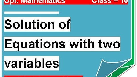 How to solve equations by Matrix Method ? Class 10 Opt. Maths || Solution of simultaneous equations.
