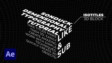 Create Isometric 3D Typography Motion Design in After Effects
