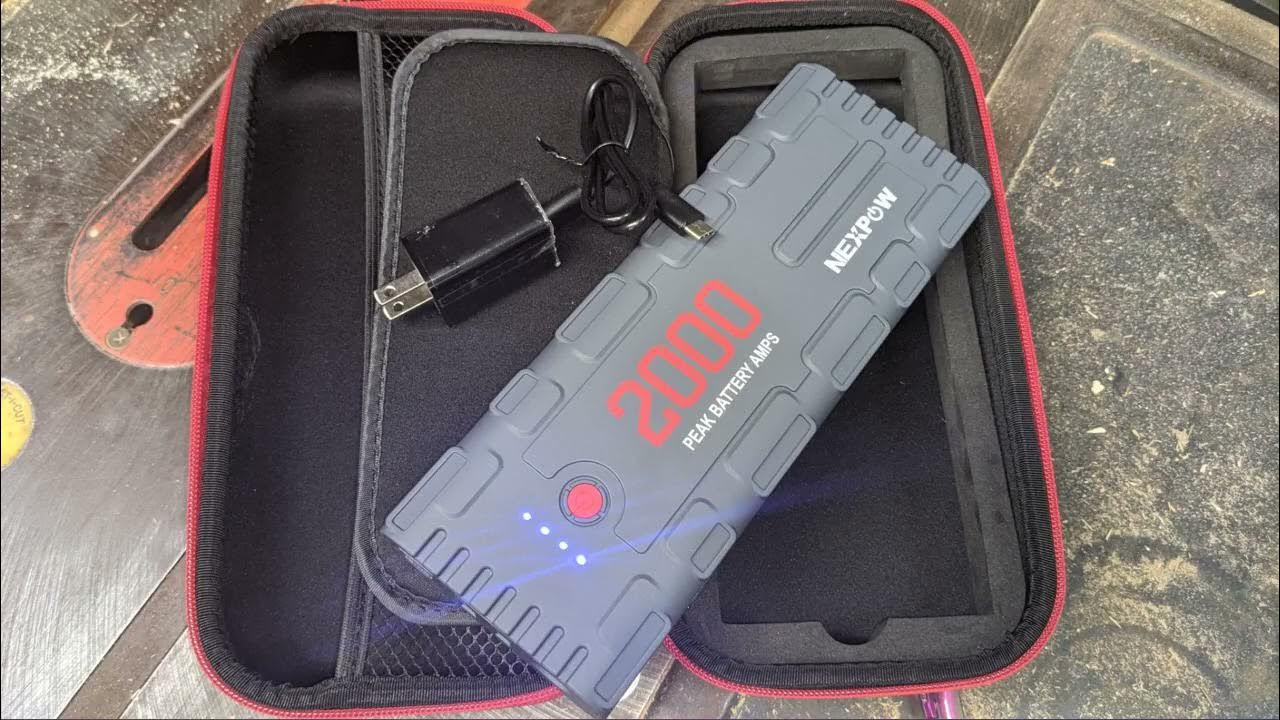 NEXPOW 2000A Peak 18000mAh Car Jump Starter with USB Quick Charge 3.0