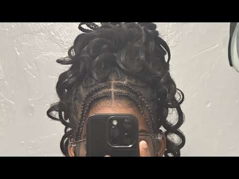 FRENCH TERRY BRAIDS USING FREETRESS BRAIDING HAIR | KYLIE GETS A NEW HAIRSTYLE 💁🏽‍♀️