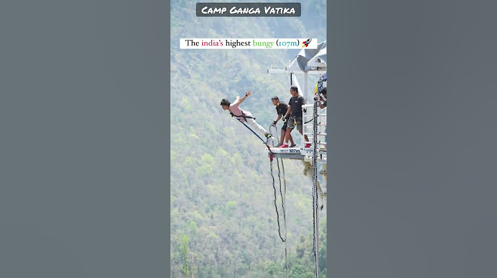 bungee jumping highest in india ♥️ Rishikesh