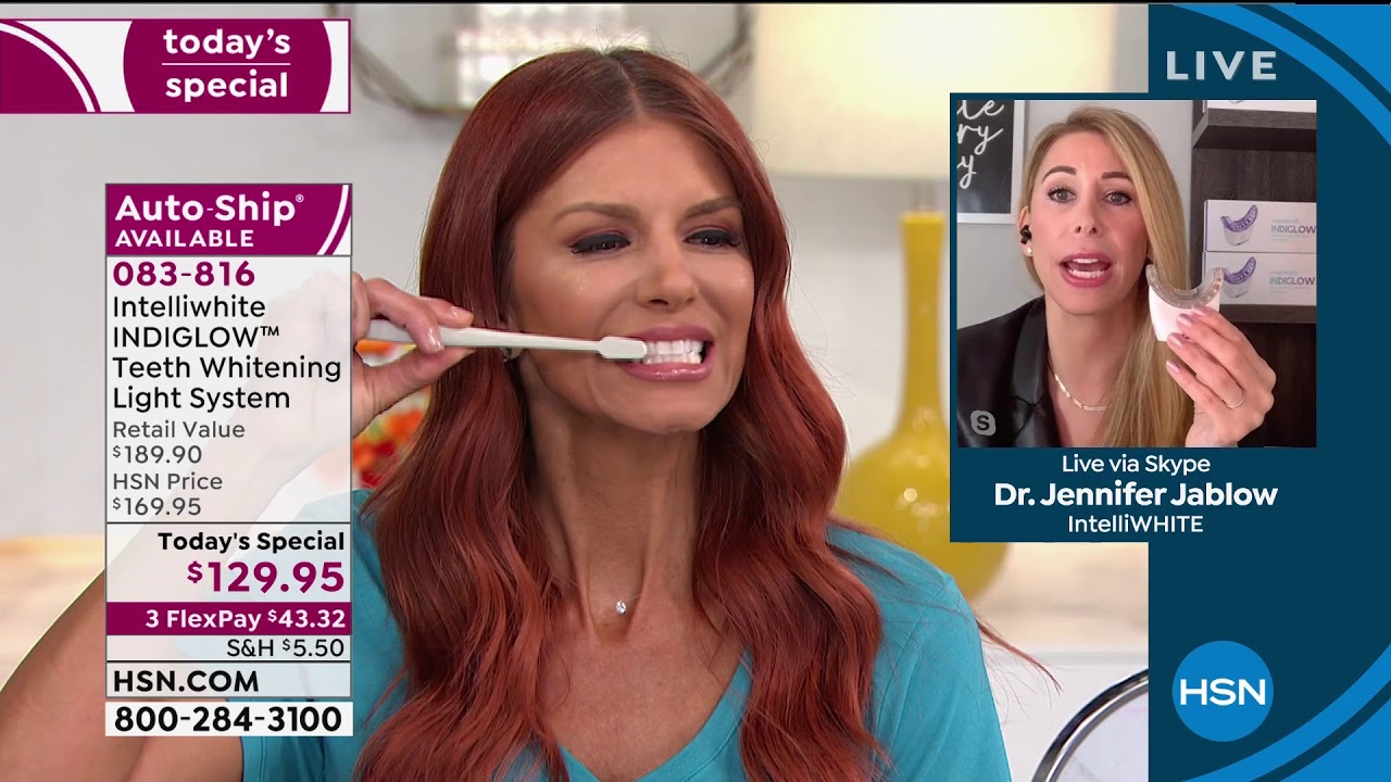 intelliWHiTE INDIGLOW Teeth Whitening Light System with YouTube