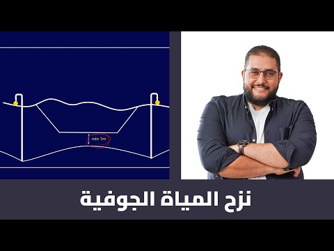 اعرف أهم تفاصيل مرحلة نزح المياة الجوفية وطرق النزح الرئيسية