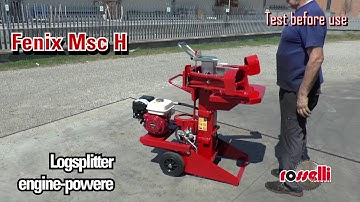 Log splitter with burst engine Honda for professional use - Fenix Msc-H - Rosselli Snc