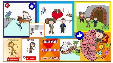 Brain Test3 Quests Puzzules Level 191-200 Complete