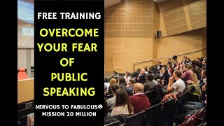 How To Overcome Fear of Public Speaking, Manoj Vasudevan, Nervous To Fabulous