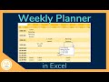 Excelで毎週のスケジュールを作成する方法-チュートリアル