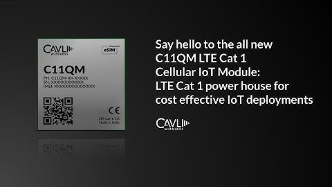 Cavli C11QM LTE Cat 1 IoT Module | Module Reveal Video | Cavli Wireless