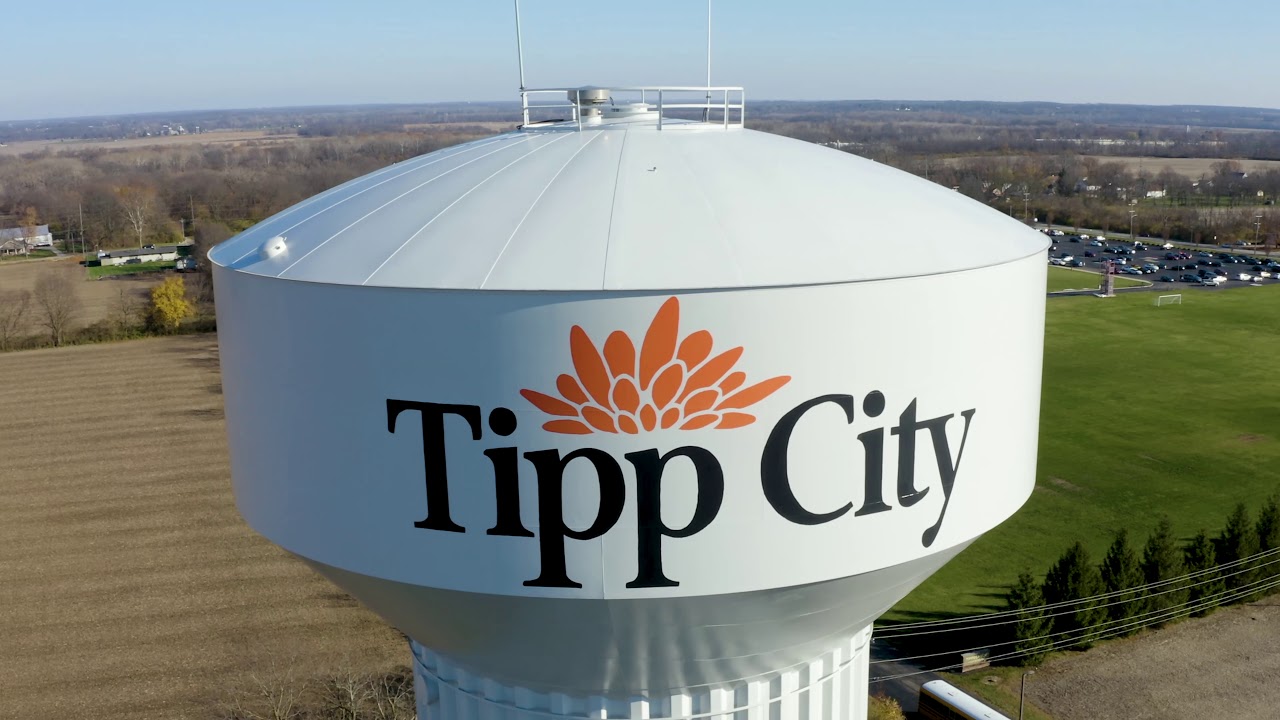 Tipp City Ohio Water Tower Highlight YouTube