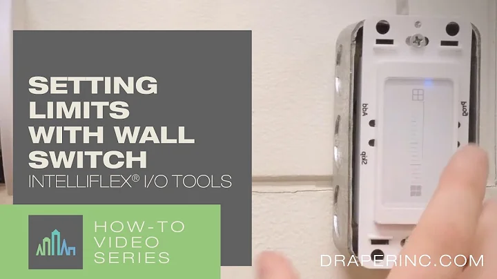 How-To Video: Setting Limits Using an Intelliflex® I/O Single Zone Wall Switch