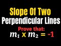Slope|| Prove That: m1 x m2 = -1|| Slope of Perpendicular Lines|| By Sir Tauqeer||