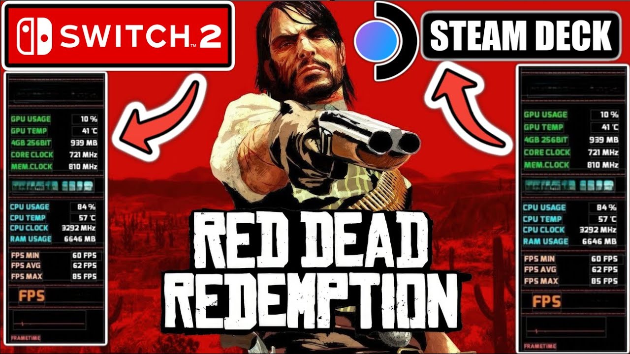 Steam Deck vs Switch 2 – Red Dead Redemption 60FPS Test!