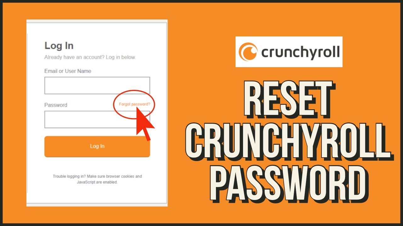 Hvorfor vil ikke Crunchyroll sende meg en tilbakestilling av passord?
