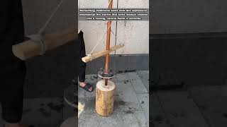 Incredible Traditional Friction Method For Starting A Powerful Fire