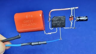 How to Make a Transformerless Power Supply / 220 & 110 To 12 V