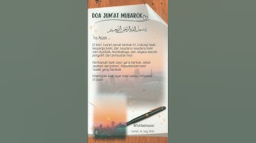 DOAKU HARI INI ISLAMI JUMAT MUBARAK || Semoga Allah Mengabulkan Aamiin #doa #jumat #islam #short