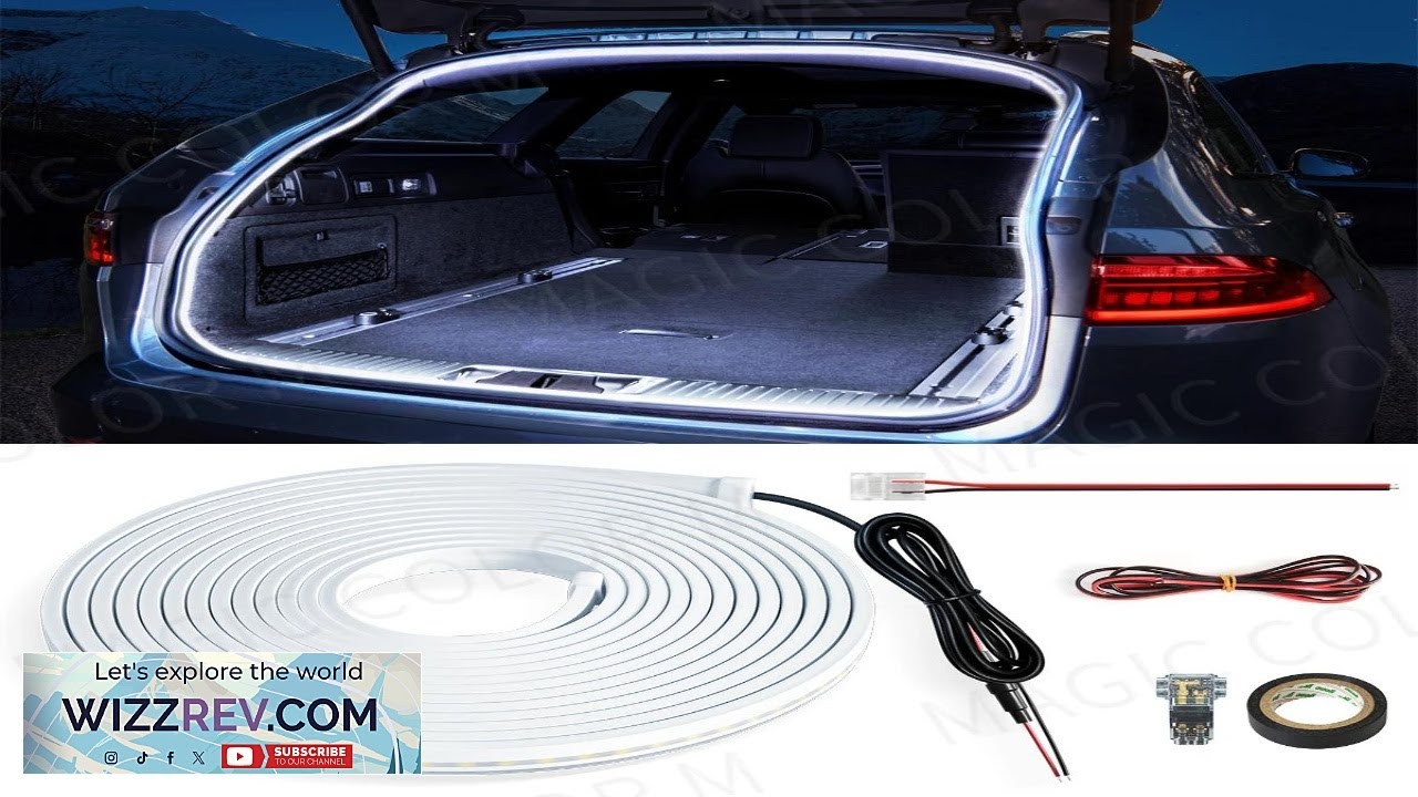 5M Car Trunk Light Ambient Decorative Atmosphere Lamp Led Flexible Strip Universal