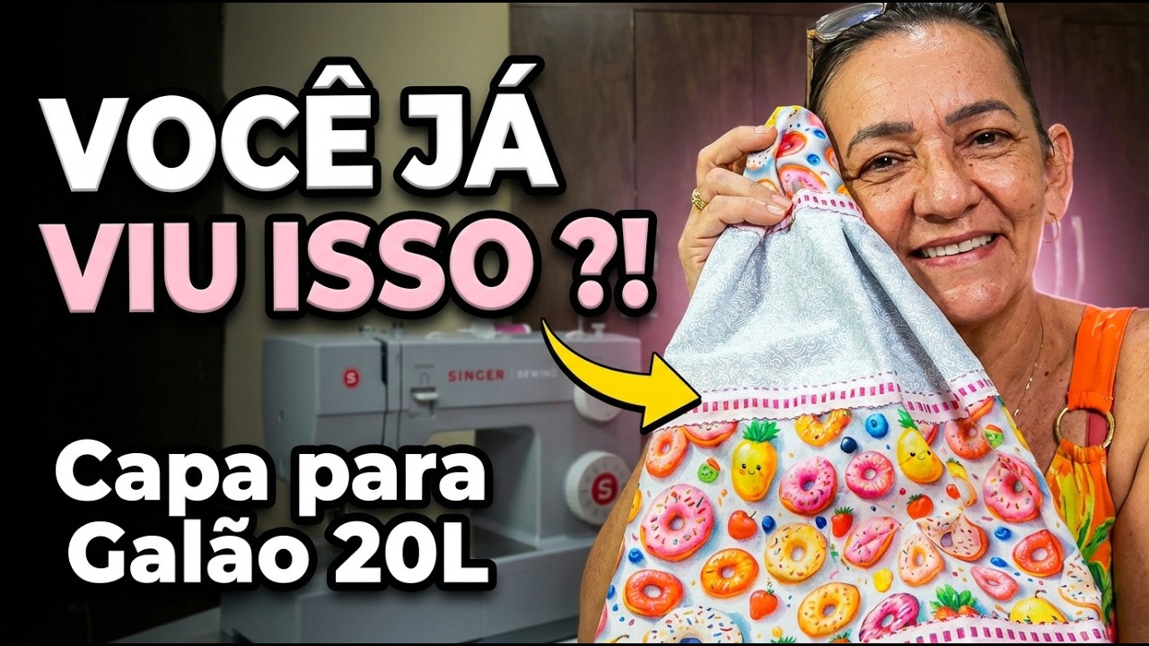 A Capa para Galão de 20L que deixou minha cozinha um charme!