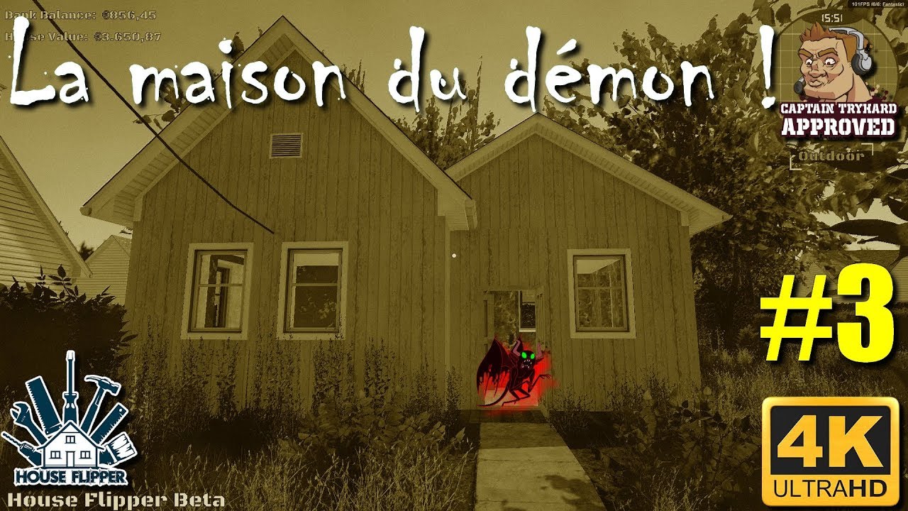 House Flipper Gameplay FR 4K, Je rénove la maison du démon !