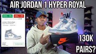 The air jordan 1 hyper royal will be releasing april 17, 2021! do not
pay resell so fast for these royal! value have ...