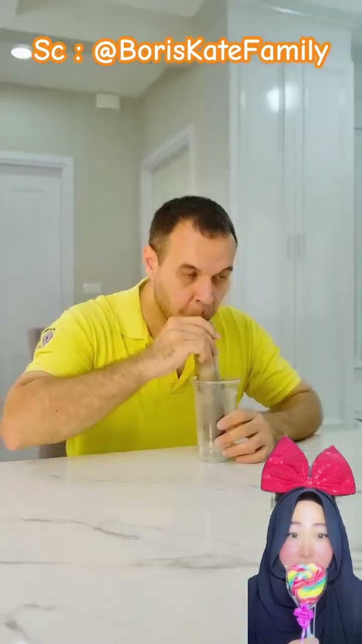 SIRUP MAMA DI MINUM PAPA ⁉️ Auto marah si Mama ? @BorisKateFamily #shorts #funny #dubbing