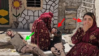 Sudden fall  Shahab from a height Sakineh is extremely scared. Is her spine healthy?🥹🤔