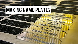 Making name plates and plaques with a Co2 laser