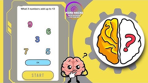 Brain Out: What 3 numbers add up to 12