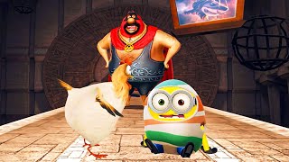 Easter Egg Bob minion Vs El Macho ! Despicable me minion rush Boss Battle