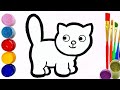 Bolalar uchun mushuk rasm chizish | Рисунок кота для детей | Drawing of a cat for children