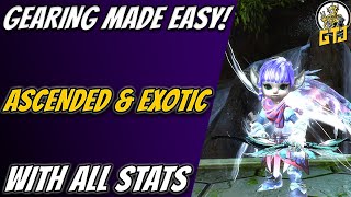 Gw2 Gearing Made Easy Get Exotic U0026 Ascended Gear With Any Stat Easily For All Characters