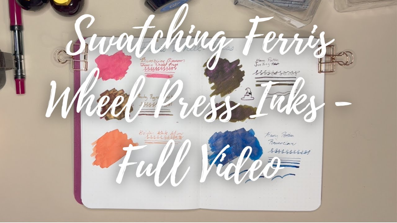 Full Video - Swatching Ferris Wheel Press Inks