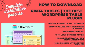 Ninja Tables Pro – Best WordPress DataTables Plugin | Affordable Lifetime Access