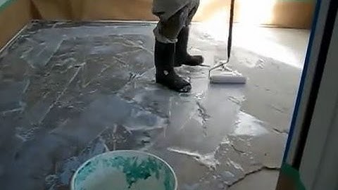 Repair Cracked Concrete Subfloor: Insurance Work How-to Leveling Concrete Floor MrYoucandoityouself