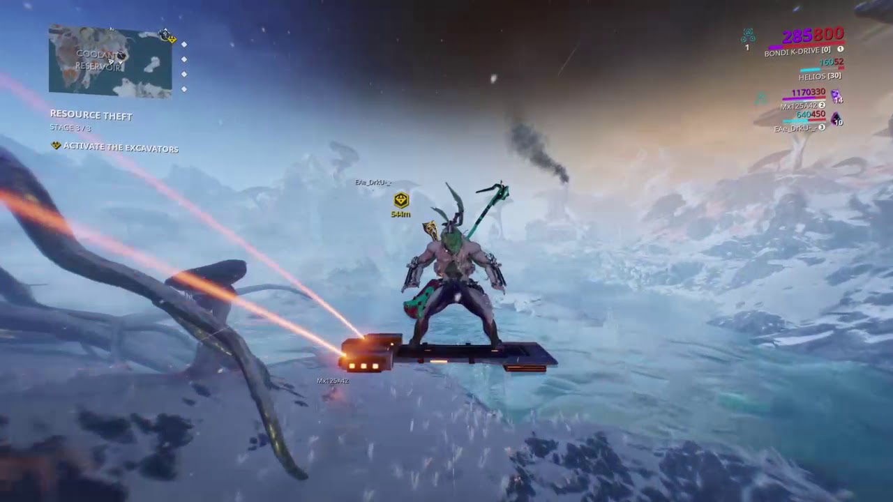 Complete 5 Different Bounties in the Orb Vallis - Warframe