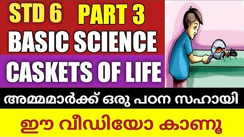 Basic science chapter 1 Caskets of Life class 6|kerala syllabus std 6 basic science caskets of life