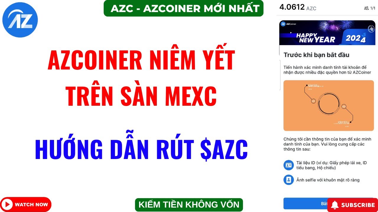 AZCoiner добавлен на биржу Mexc — подробные инструкции по выводу $AZC на кошелек