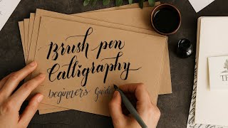 Brush Pen Calligraphy for Beginners | Basic Strokes, Tips & Hacks (Step-by-Step Guide) #handwritten