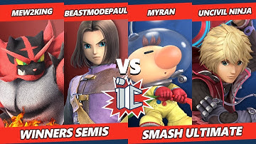 InfinityCON 2022 Winners Semis - Mew2King & BeastModePaul Vs. Myran & Uncivil Ninja - SSBU Ultimate