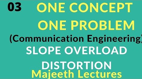 Slope Overload Distortion- OCOP 03-TRB Polytechnic ECE