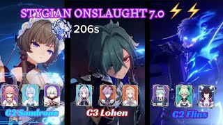 🫩NEW Stygian Onslaught 7.0 Dire Difficulty⚡️| 206s Full Clear | Genshin Impact 
