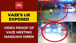 Video Proof Of Sachin Vaze Meeting Mansukh Hiren, Nails Vaze's Lie About Not Knowing Hiren